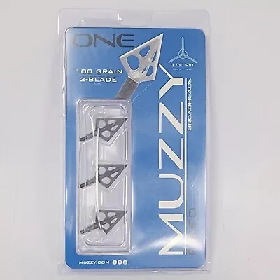 Muzzy 287 One Series 100 Grain 3 Blade (3 Pack) Broadhead • $24.99