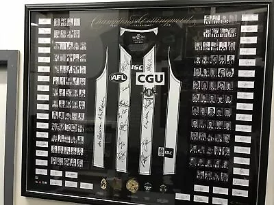 Collingwood Magpies Champions Hand Signed Framed Afl Jumper Buckley Swan Daicos  • $2495