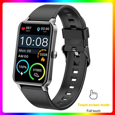 $40.90 • Buy Smart Watch Bluetooth Heart Rate Blood Pressure Monitor Fitness Tracker Sports