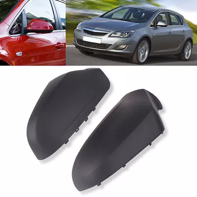 Left +Right Side Wing Door Mirror Cover Cap For Vauxhall Opel Astra H 2004-09 • $21.98