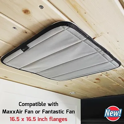 Magnetic Insulated Roof Vent Sun Cover Light Block For MaxxAir/ Fantastic RV Fan • $75.48