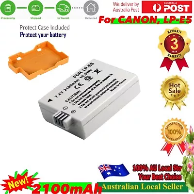 LP-E5 LPE5 Camera Battery For Canon LP-E5 EOS 450D 500D 1000D T1i • $15.60