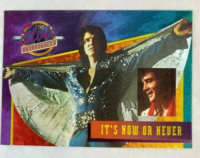 ELVIS PRESLEY River Group 1992 DUFEX Chase Card (Blank Back) ITS NOW OR NEVER • $6.50