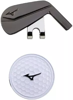 Mizuno Japan Golf Ball Cap Clip Marker Iron 5LJD192100 Black • $31.53