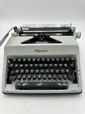 NEAR MINT Vtg 1960’s Olympia Deluxe Typewriter Portable Manual Cursive Type • $303.99