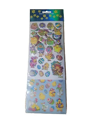  1 Set Of Easter Stickers Craft Kits For Kids Sticker DIY Art Card Holographic  • £3.78