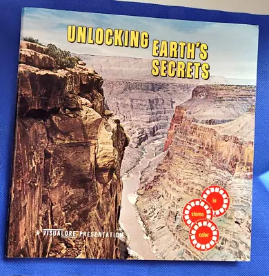 Unlocking Earth's Secrets Visualore Presentation Book View-master Reels & Record • $89.99