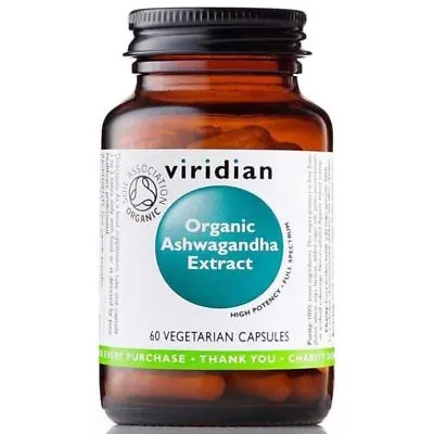 Viridian Organic Ashwagandha Extract 60 Capsules • £19.99