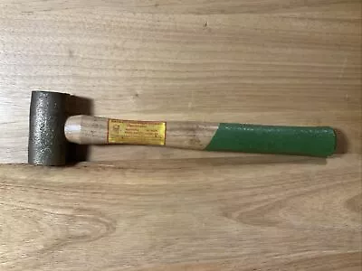 Vintage Brass Hammer 1 Lbs 14 Oz. With Hickory Handle Unbranded • $29.99