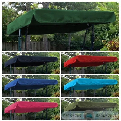 £24.97 • Buy Replacement Canopy For Swing Seat Garden Hammock 2 & 3 Seater Sizes Spare Cover