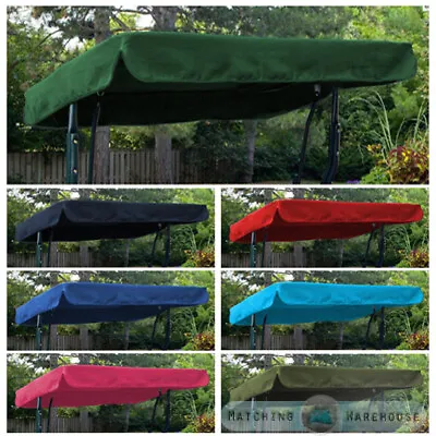 Replacement Canopy For Swing Seat Garden Hammock 2 & 3 Seater Sizes Spare Cover • £29.97