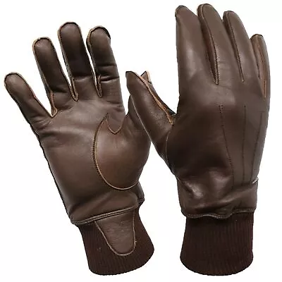 Leather A-10 Style Flyer's Gloves US Air Force Flight Glove Flying Gear • $23.99