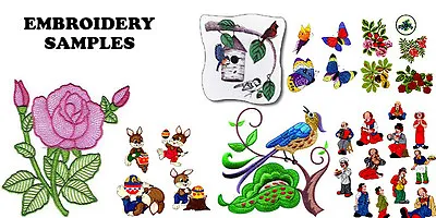 310000+ EMBROIDERY DESIGNS PES & .HUS ON USB - Embroidery Patterns Designs • $26.50