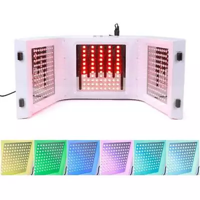 LED Facial Rejuvenation Photon PDT Anti-aging 7Colors Skin Light Therapy Machine • £35.98