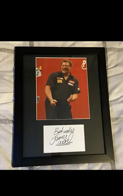 James Wade - Pdc Darts Signed Framed Display +coa • £49.99