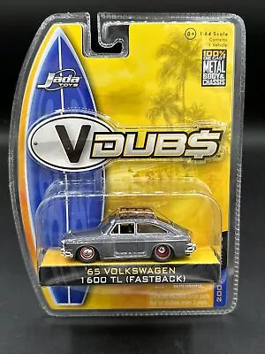 2007 Jada Toys V DUB$ GRAY 65 VOLKSWAGEN VW 1600 TL FASTBACK Wave 2 DUB • $19.99