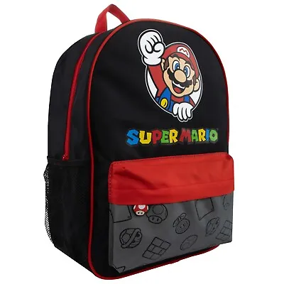 Boys Super Mario Backpack | Gaming School Bag | Super Mario Bros Bag For Boys • £19.99