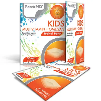 PatchMD Kid's Multivitamin + Omega-3 Topical Patch (30 Day Supply) - Authentic • $14