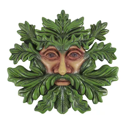 Leafy Green Man  Resin Wall Plaque Garden Home Decoration Pagan Alt Gothic • £19.99