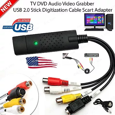 Easycap USB 2.0 Audio Video VHS To DVD Converter Capture Card Dongle Adapter USA • $9.30