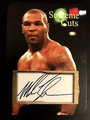 Mike Tyson Supreme Cuts Die-cut Boxing World Champion Iron Mike Tyson Card • $4.46