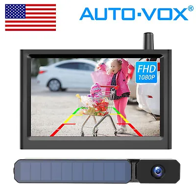 AUTO-VOX Solar1 PRO Wireless Backup Camera + 5 Monitor Car Rear View Systems NEW • $100.88