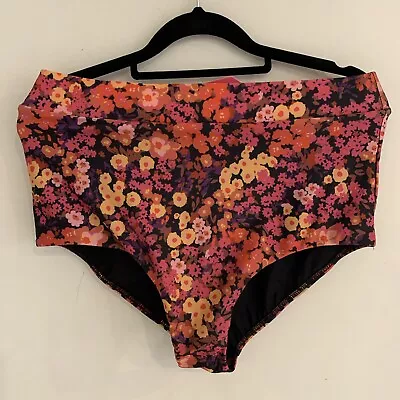 OBUS Size 3 (fits 12) High Waisted Floral Bikini Bottom BNWT  • $45