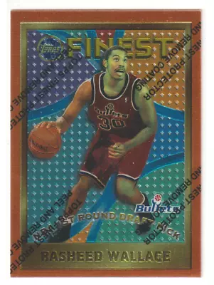 1995-96 Topps Finest Rasheed Wallace #114 RC - Washington Bullets • $5