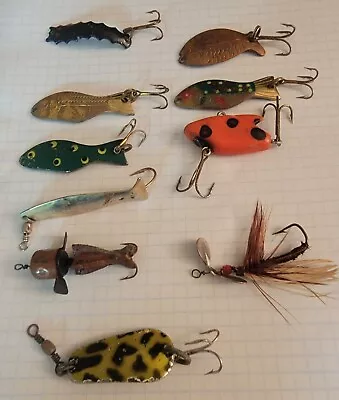 Lot Of 10 Of Al' Goldfish Helgy Pfluger Paw Paw Marathon Heddon Weekend • $10