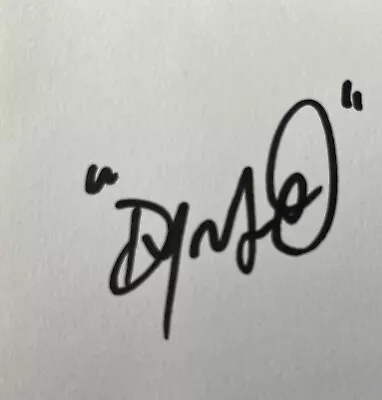 £40 • Buy Hand Signed White Card Of DYNAMO, MAGICIAN, TV Autograph