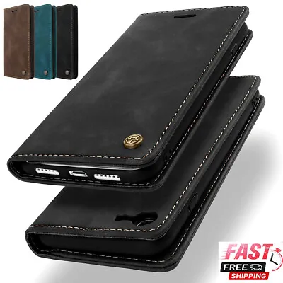 $10.95 • Buy For IPhone 14 13 12 11 Pro Max XR X 8 7 6 Plus SE Case Leather Flip Wallet Cover
