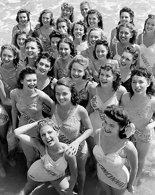 1944 MISS AMERICA PAGEANT CONTESTANTS In Atlantic City PHOTO  (201-H) • $11.77