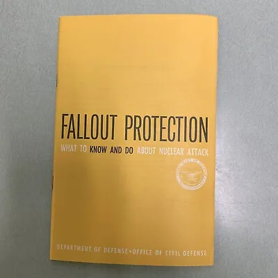 Vintage Military 1961 Fallout Protection Nuclear Attack Civil Defense Booklet • $9