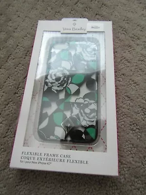 New Vera Bradley Imperial Rose Flexible Frame Cell Phone Case For IPhone 7 Or 8 • $9.99