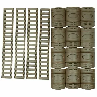 Tactical Rail Cover Set - 12 PCS Snap On Covers + 4 PCS 7  Ladder Covers • $7.95