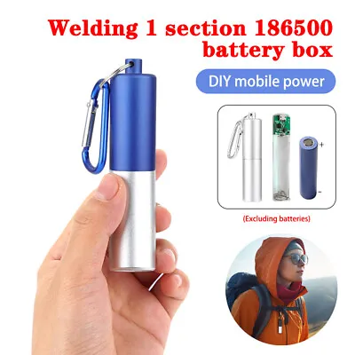 Keychain Mini Metal 5V USB Power Bank DIY Case Charger Box Kit For 18650 Battery • £4.31