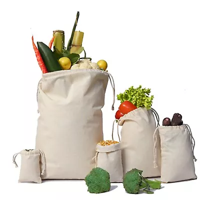 Biglotbags - 3 X 4 Inches Premium 100% Cotton Double Drawstring Muslin Bags • $20.99