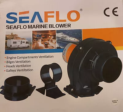 X2 SEAFLO Flange Mount Bilge Air Blowers 130CFM 12VDC Marine Blowers X2 Units • $31.95