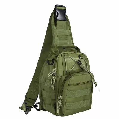 Tactical Military Sling Molle Shoulder Bag Backpack With Adjustable Strap • $19.99