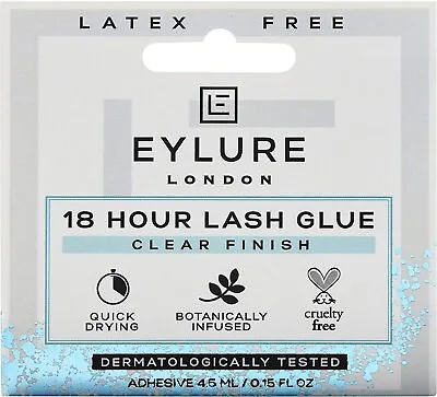 Eylure 18 Hour Lash GlueLatex Free CLEAR 4.5 Ml • £6.01