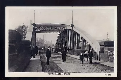 Lancs MANCHESTER Ship Canal Across Barton Bridge RP PPC • £16