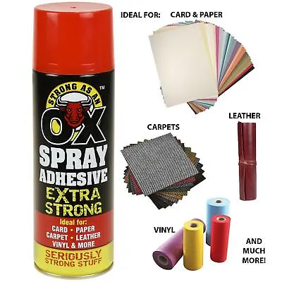 500ml HEAVY DUTY Spray Adhesive Glue For Foam Carpet Tile Craft Fabric Packaging • £7.99