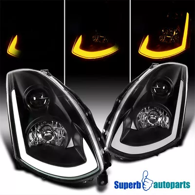 Fits 2003-2007 Infiniti G35 Coupe Projector Headlights W/ Sequential LED Signal • $389.98