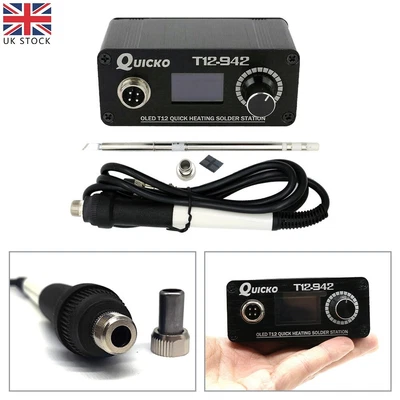 £30.16 • Buy T12-942 OLED Digital Soldering Station With T12-907 Handle Iron Tips Welding Kit