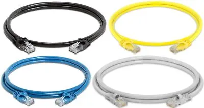 $2.45 • Buy Network Patch Cable CAT5e CAT6 0.3m 0.5m 1m 2m Blue Black Yellow White*SHIP NSW