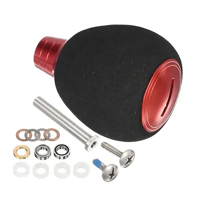 Fishing Reel Handle Knob EVA Fishing Reel Power Knob Handle Grip Red • $12.37