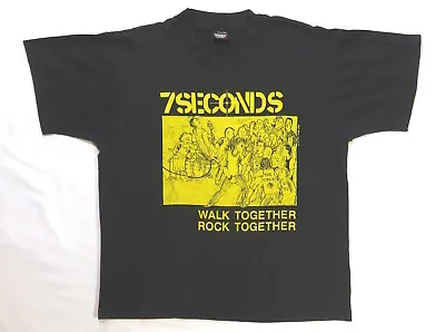7 Seconds Vintage T Shirt 1980's Walk Together Hardcore Punk Skate Thrash Seven • $600