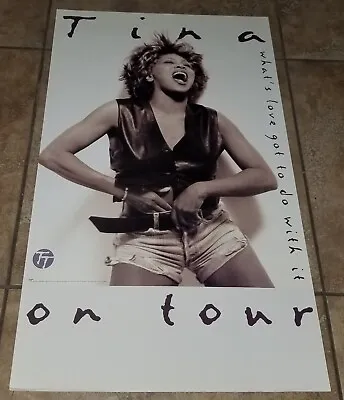 Vtg Original 93' Sexy Tina Turner Virgin Records Promo Only Concert Tour Poster  • $39.99