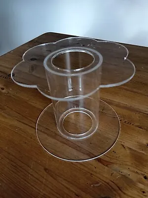 Round/Floral Perspex Acrylic Cake Stand Separator  • £15