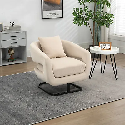 Modern Accent Chairs Armchair Upholstered Tufted Single Sofa For Living Room US • $159.99